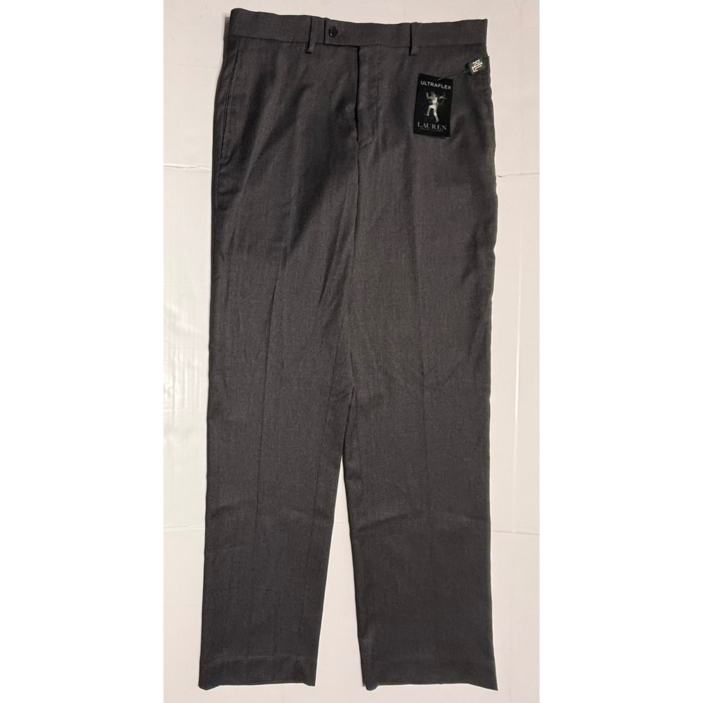 Lauren Ralph Lauren Ultraflex‎ Mens Classic Fit Dress Pants Grey 32W x 32L NWT